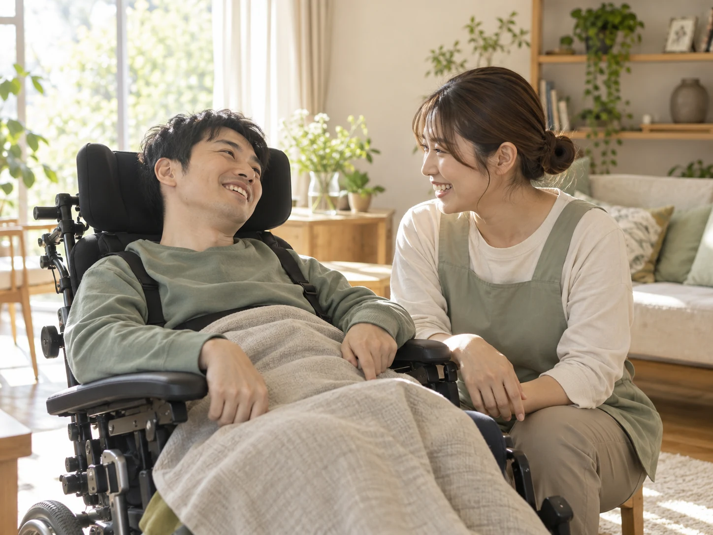 支援スタッフとご利用者のイメージ