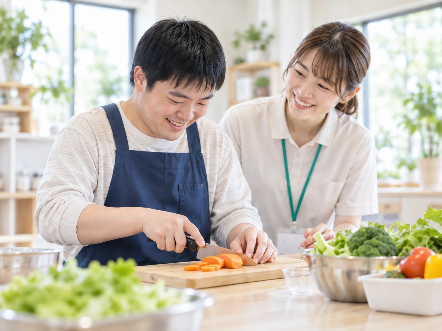 自立訓練事業の支援のイメージ