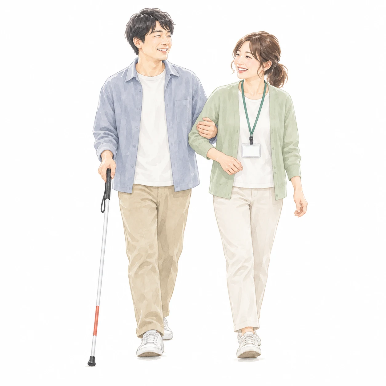 ご利用者様と支援者のイメージ